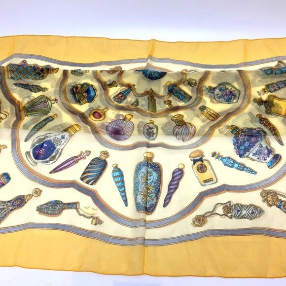 HERMES Qu importe le flacon Scarf Accessories Silk Carre90 Scarf - Picture 3 of 8